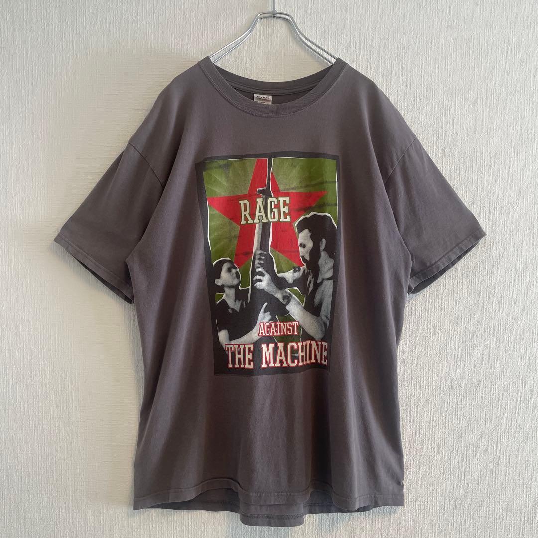 レイジアゲインストザマシーン☆バンドTシャツ☆バンT☆00s☆グレー☆XLサイズ