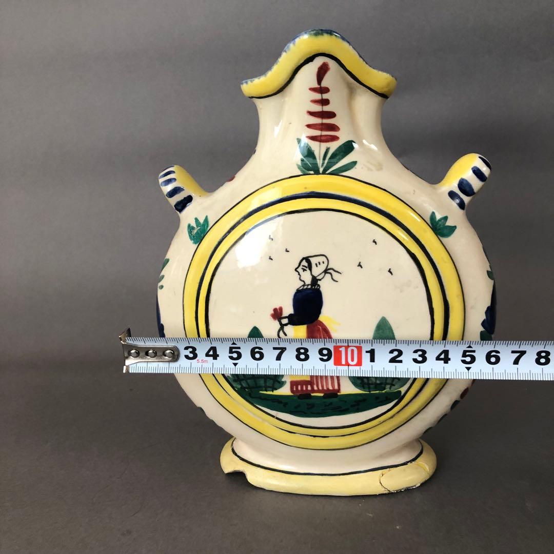 フランス陶器　アンティーク 花瓶