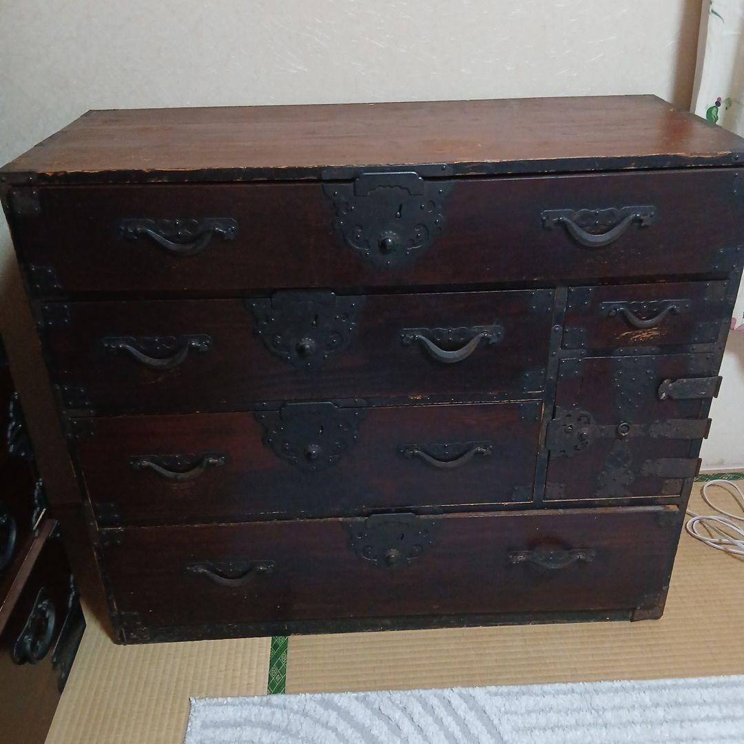 【1/18日までの出品】アンティーク箪笥　4段