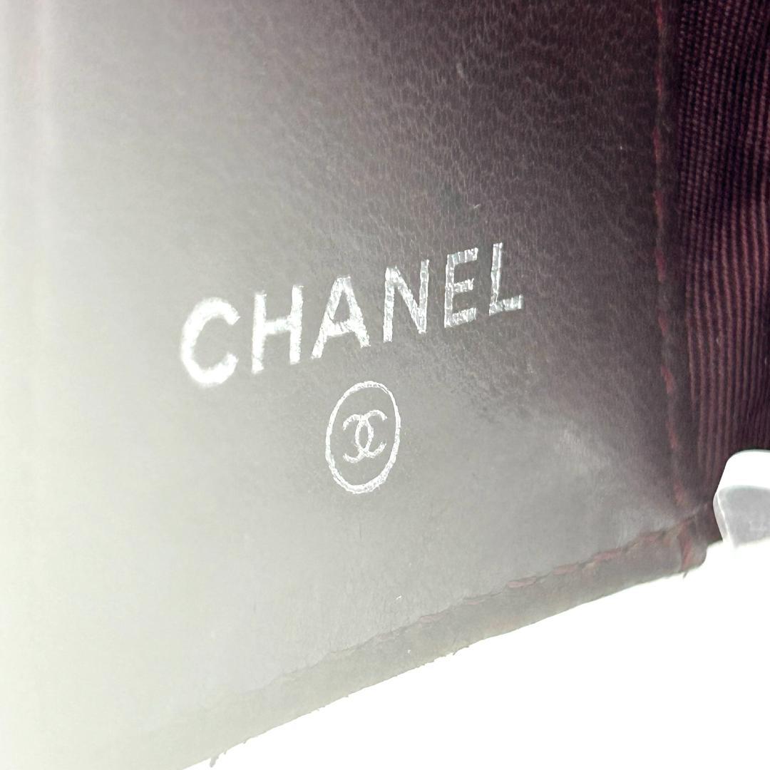 シャネル　キーケース　マトラッセ　ココマーク　黒　ギャランティー　箱付き