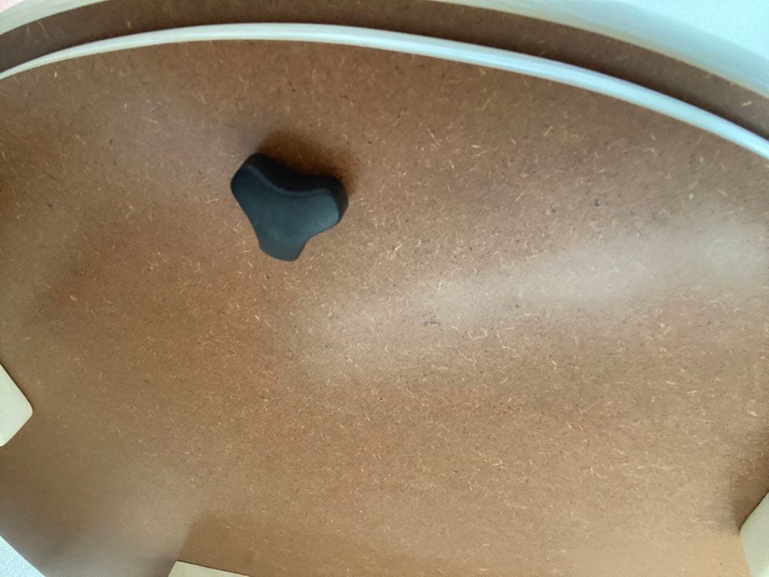 ホワイト楕円形　木製テーブル　こたつ