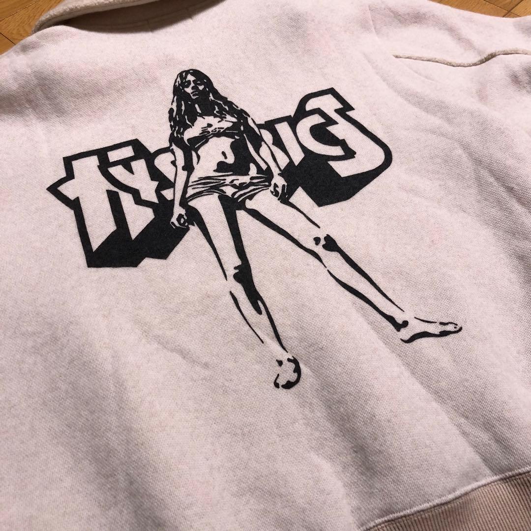 ヒステリックグラマー アンゴラ ふわふわ フリース ブルゾン バックガールズ入り