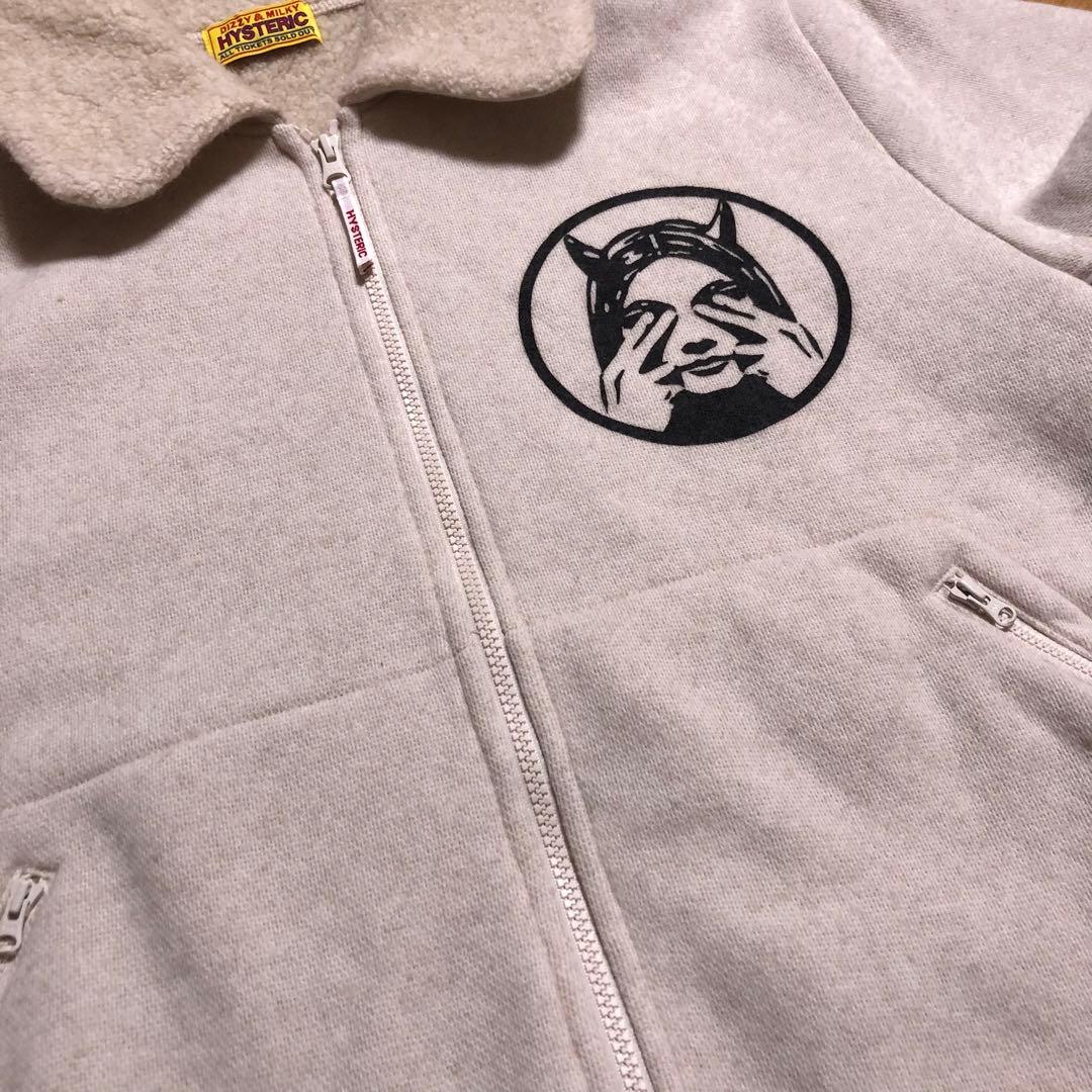 ヒステリックグラマー アンゴラ ふわふわ フリース ブルゾン バックガールズ入り