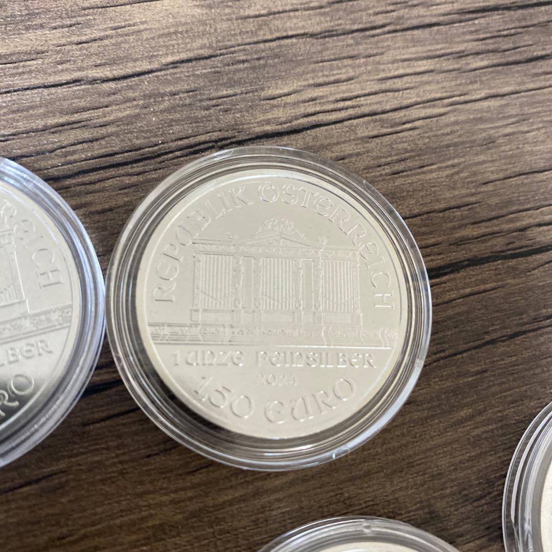 純銀　1オンス 5枚セット 2024 オーストリア　ウィーン・フィルハーモニー