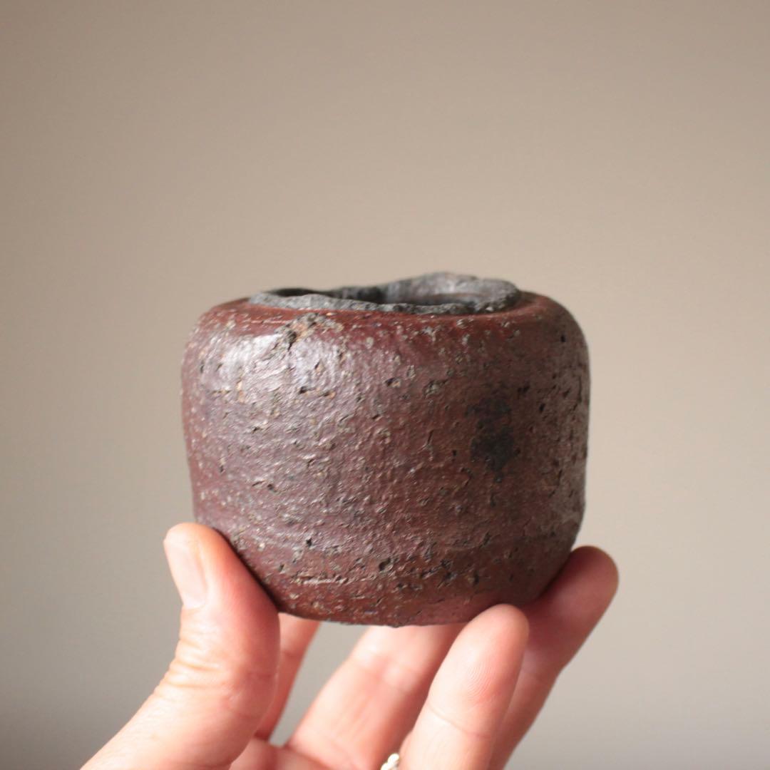 無骨な 古備前 おはぐろ壺 小壺 古美術 古道具 花器 アンティーク