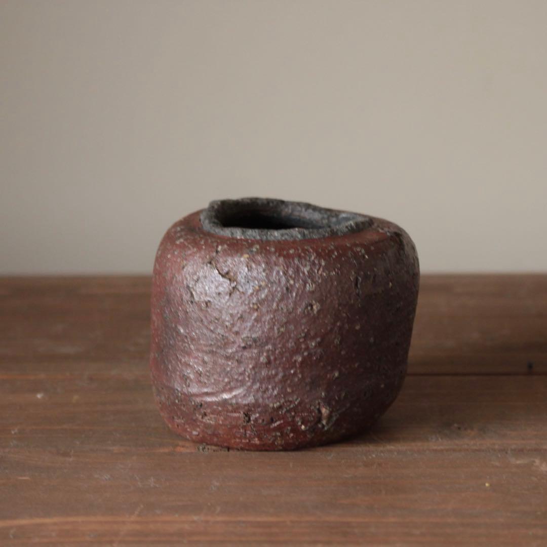 無骨な 古備前 おはぐろ壺 小壺 古美術 古道具 花器 アンティーク