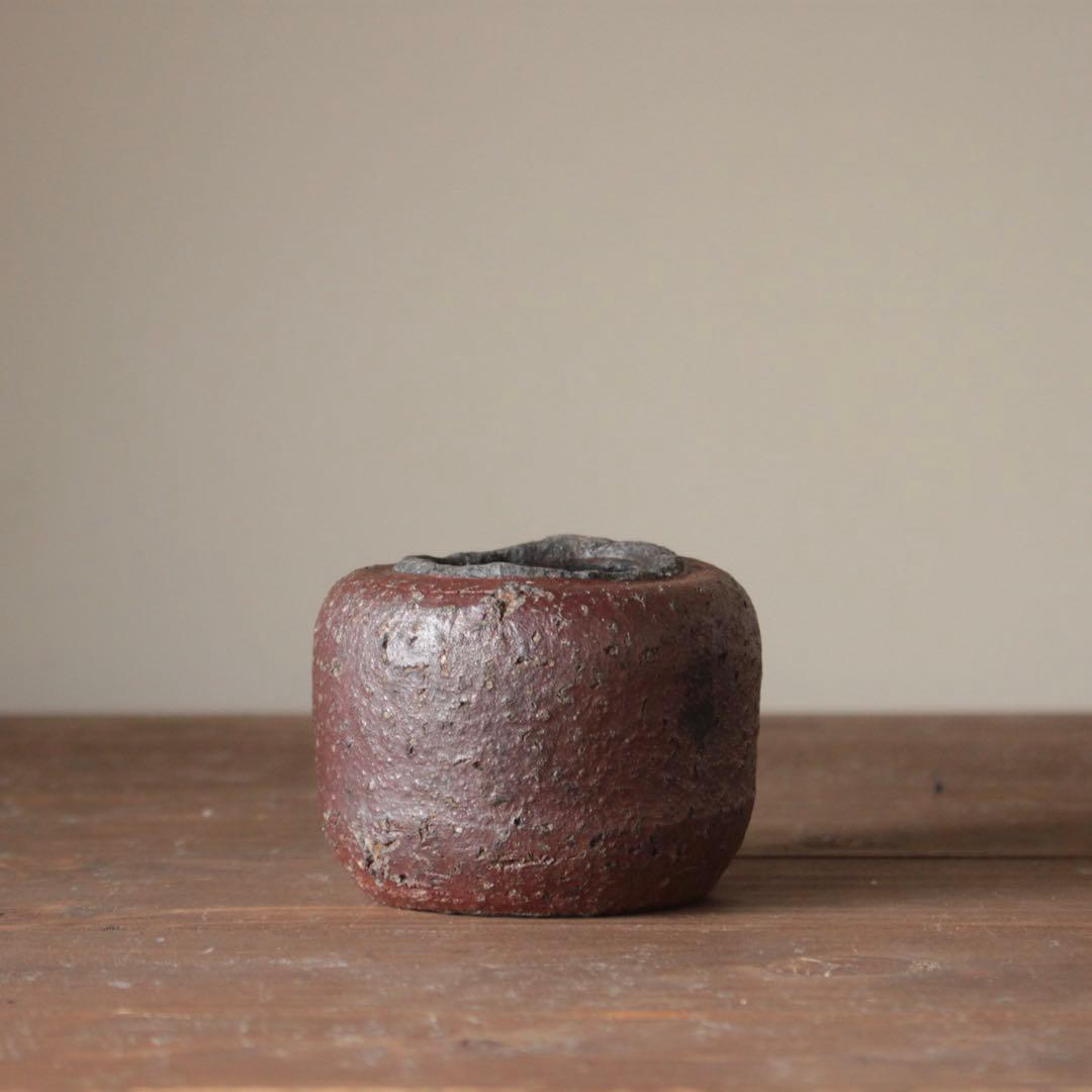 無骨な 古備前 おはぐろ壺 小壺 古美術 古道具 花器 アンティーク