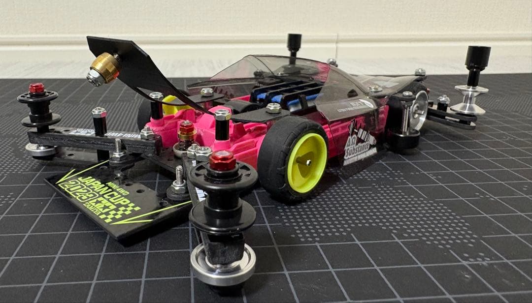 ミニ四駆　MSフレキ　完成品　ライキリ　ピンク