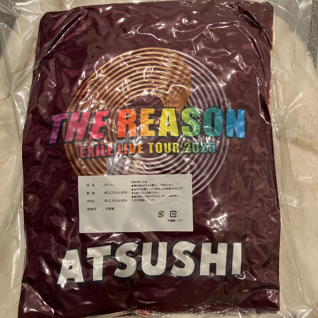 ATSUSHI EXILE THE REASON 2025ガチャ　クッション