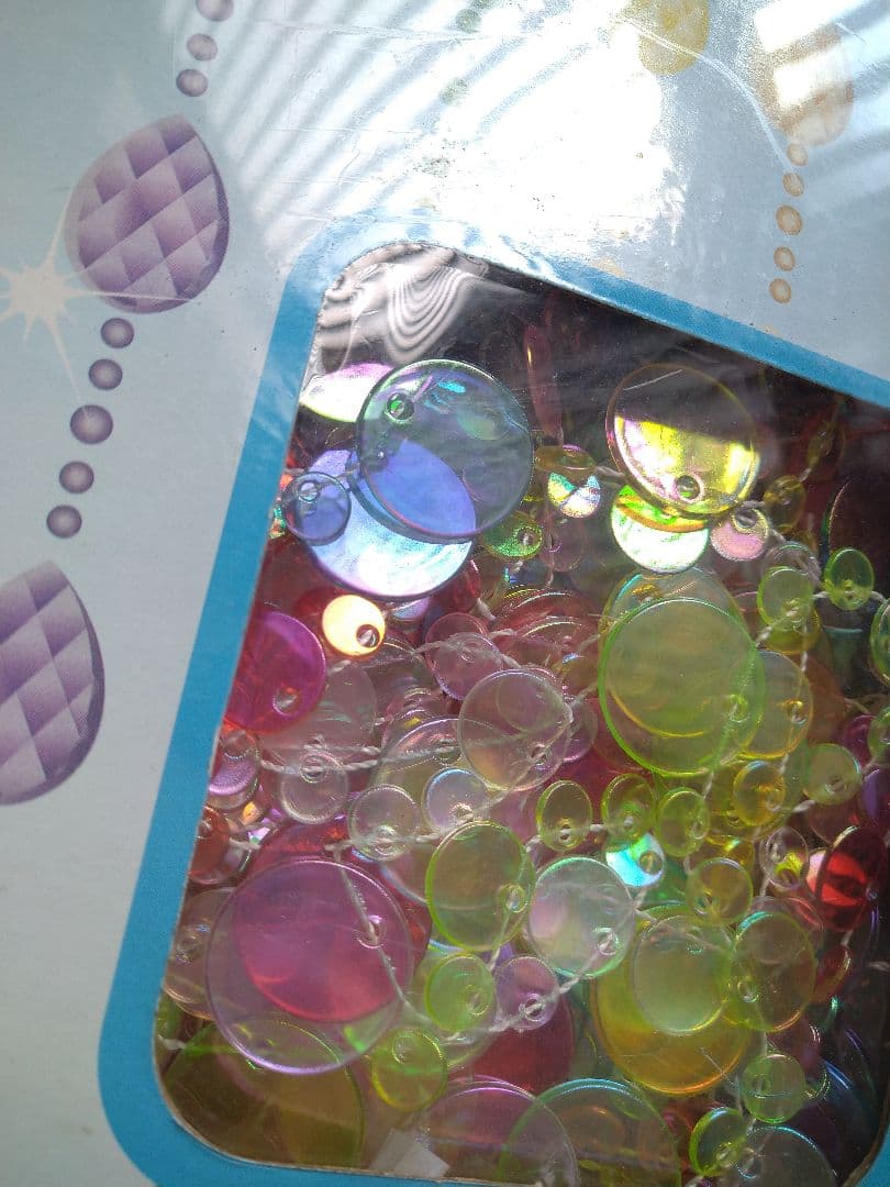 カラフル　 ビーズカーテン　レトロ　ビーズのれん　平成レトロ　希少　2セット