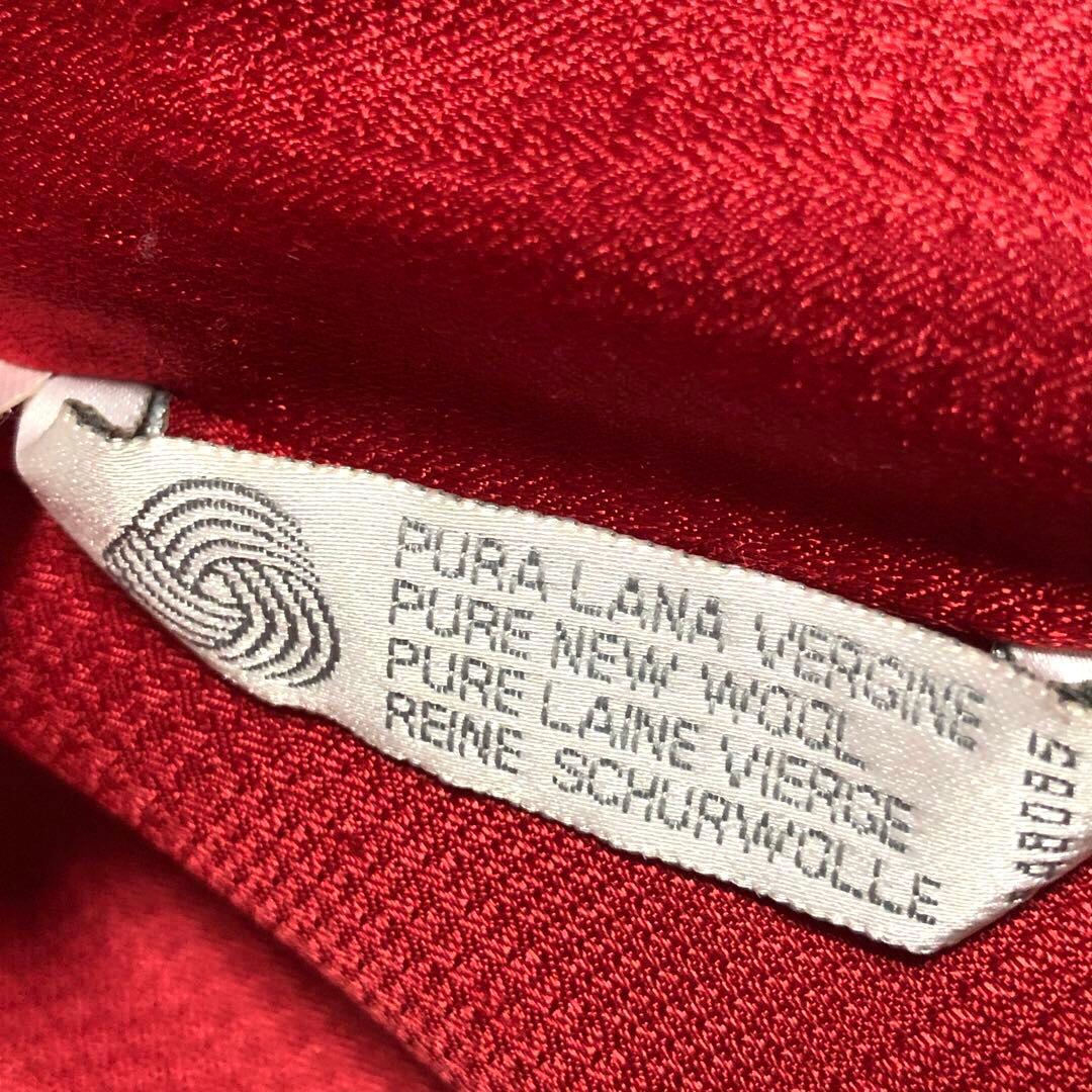 極美品　白タグ　マックスマーラ　チェスターコート　ヴァージンウール100%　赤