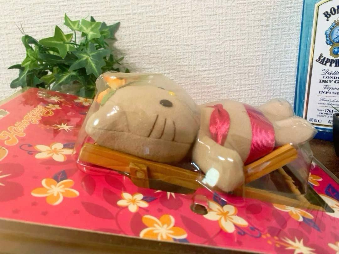 激レア★ 日焼けキティ　ハワイ　チェアー　ぬいぐるみマスコット　入手困難