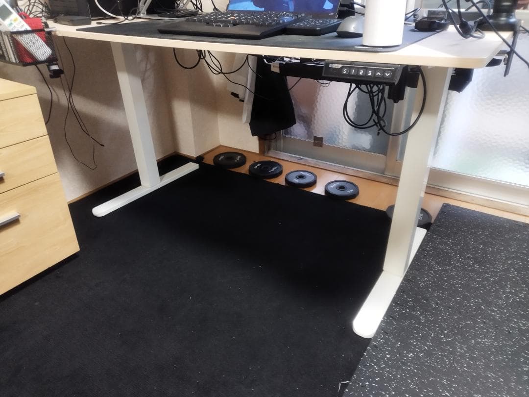 電動昇降デスク幅140cm 奥行き70cm 分解品