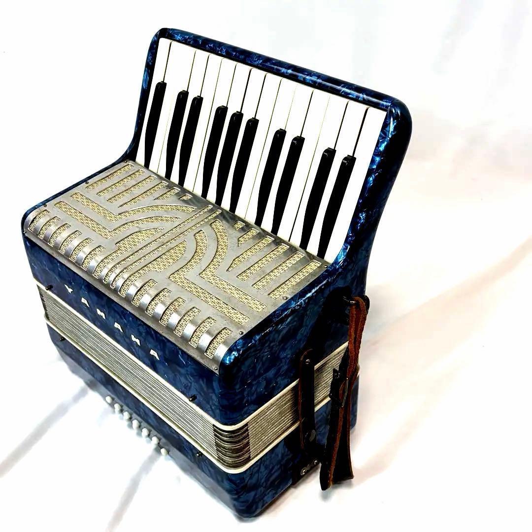 YAMAHA ヤマハ アコーディオン T-25B 25鍵盤 ブルー　全鍵盤出音