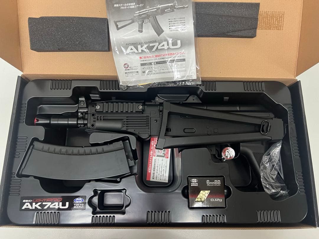 東京マルイ AK74U エアガン 電動ガン ライトプロ ブラック　美品