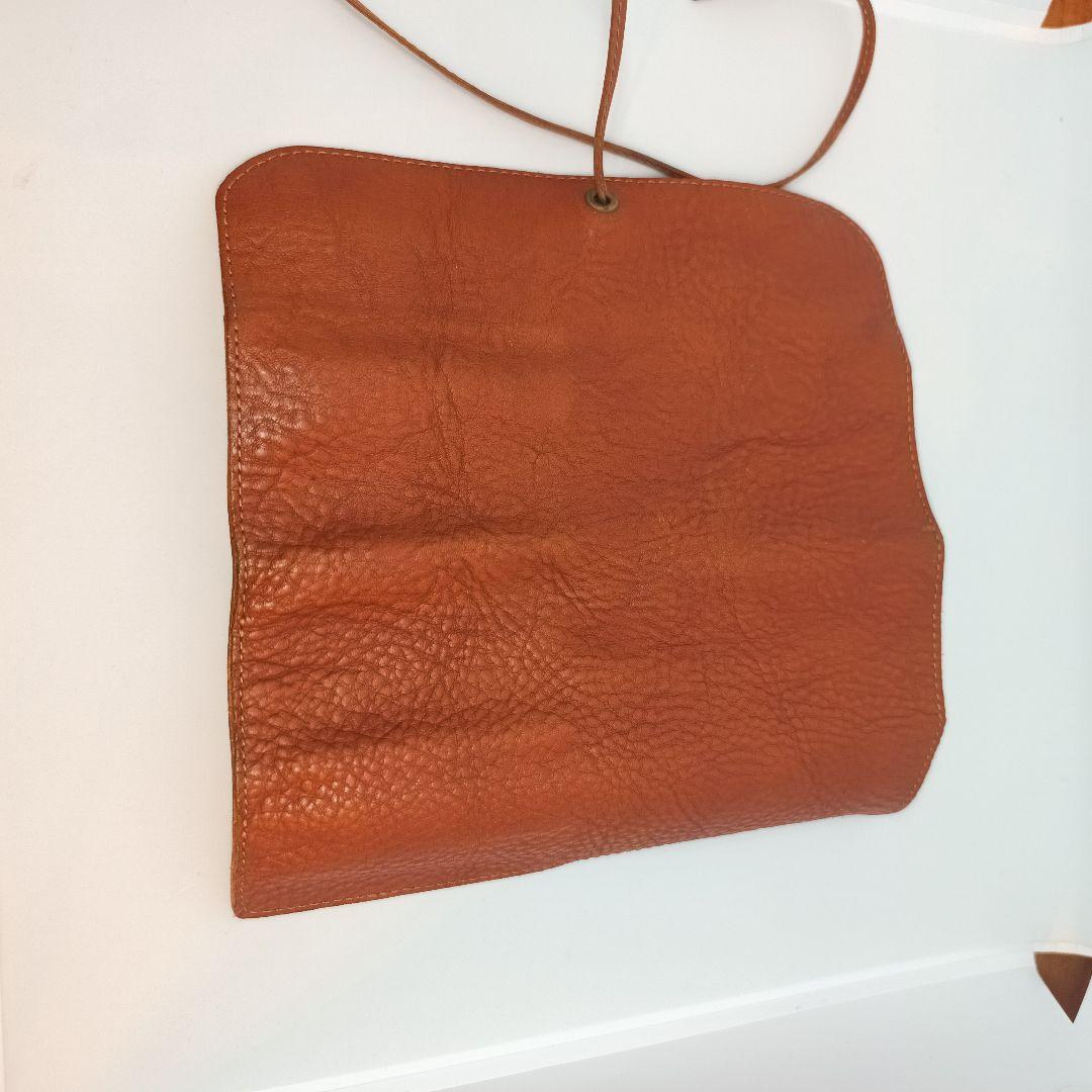 土屋鞄トーンオイルヌメロールペンケース　ブラウン