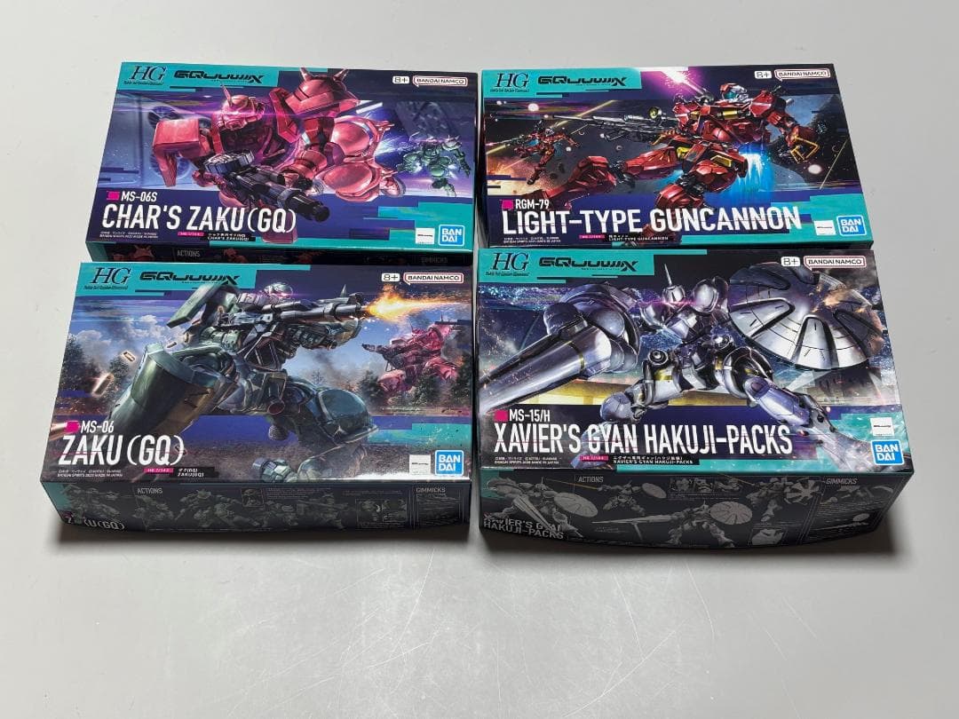 【ジークアクス9点】ザク ドム 軽キャノン ガンダム ギャン 軍警 ゲルググ