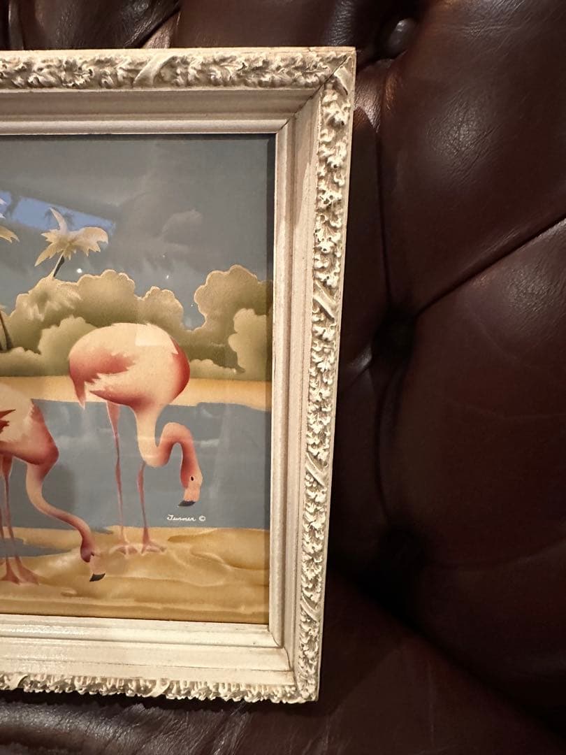 50s ターナー　フラミンゴ　ミッドセンチュリー　ヴィンテージ　ウォールデコ