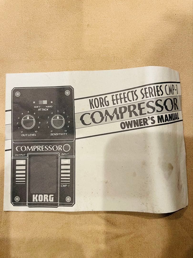オリジナル美品 KORG CMP-1 コンプレッサーペダル【箱、取説あり】