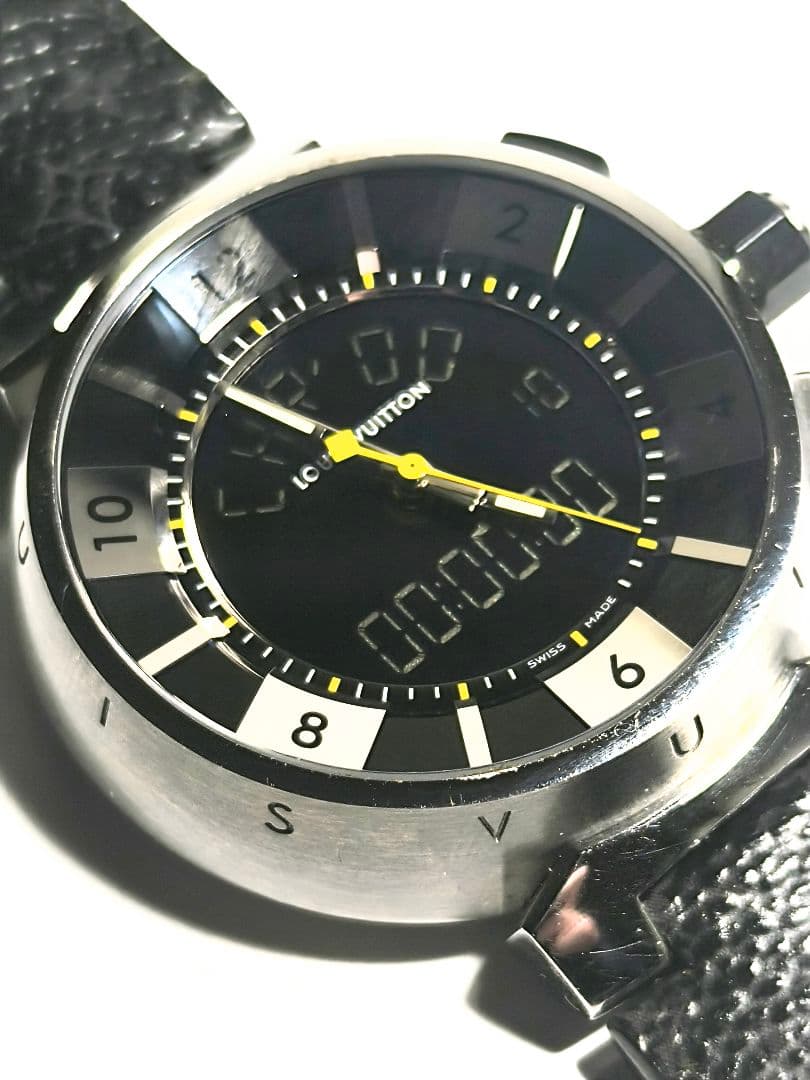 LOUIS VUITTON タンブールQ118Fインブラックエクリプス腕時計