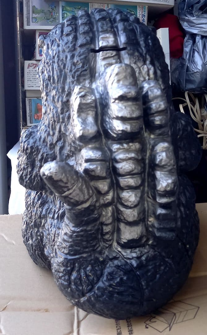 ゴジラ　でっかい　貯金箱　ソフビ　yutaka　1994　底蓋なし