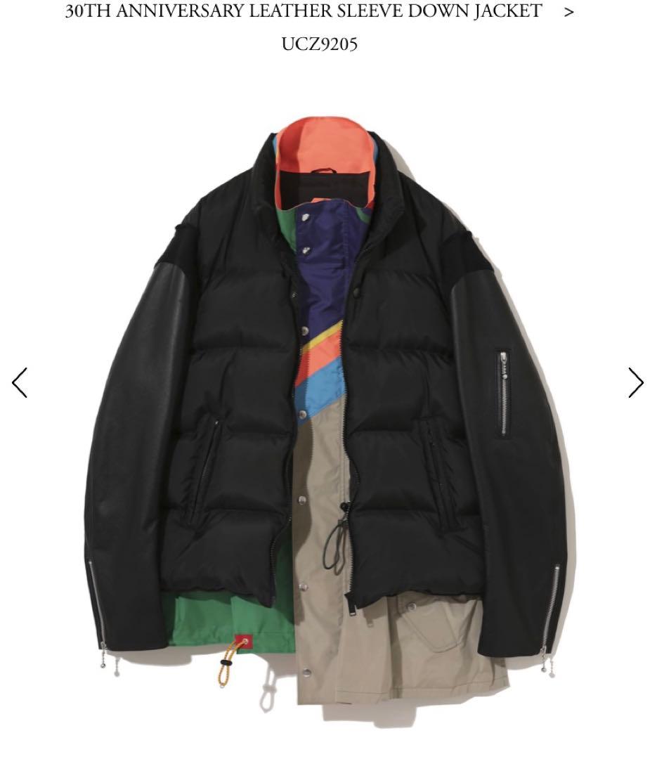 新品未使用UNDERCOVER kolor 限定レザースリーブダウン サイズ3