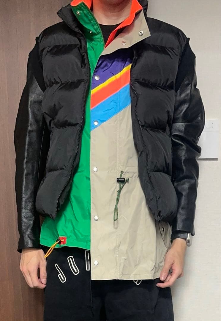 新品未使用UNDERCOVER kolor 限定レザースリーブダウン サイズ3