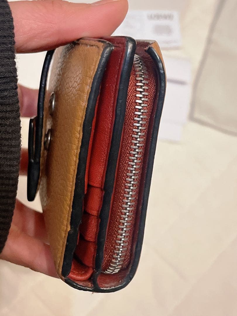 LOEWE 二つ折り財布 ブラウン