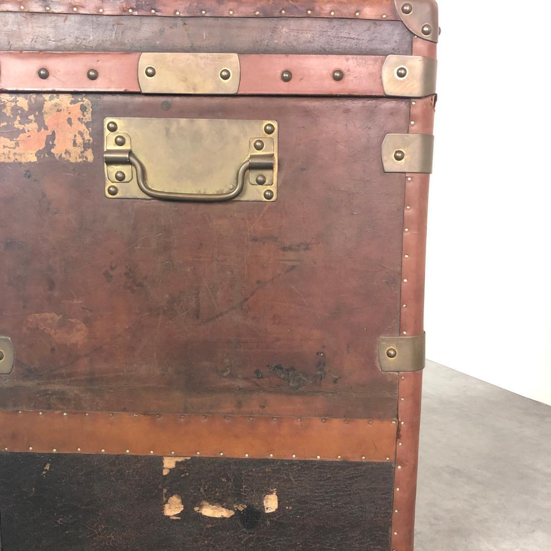 アンティーク レザー トランク