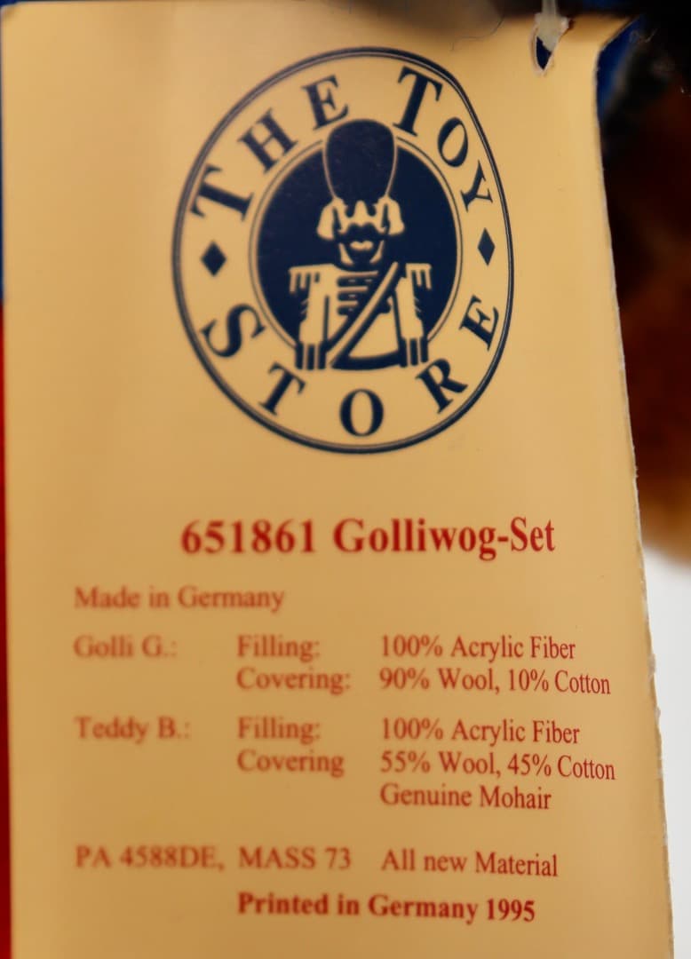 Golliwog-Set シュタイフ ゴリウォグ23cmとテディBのセット