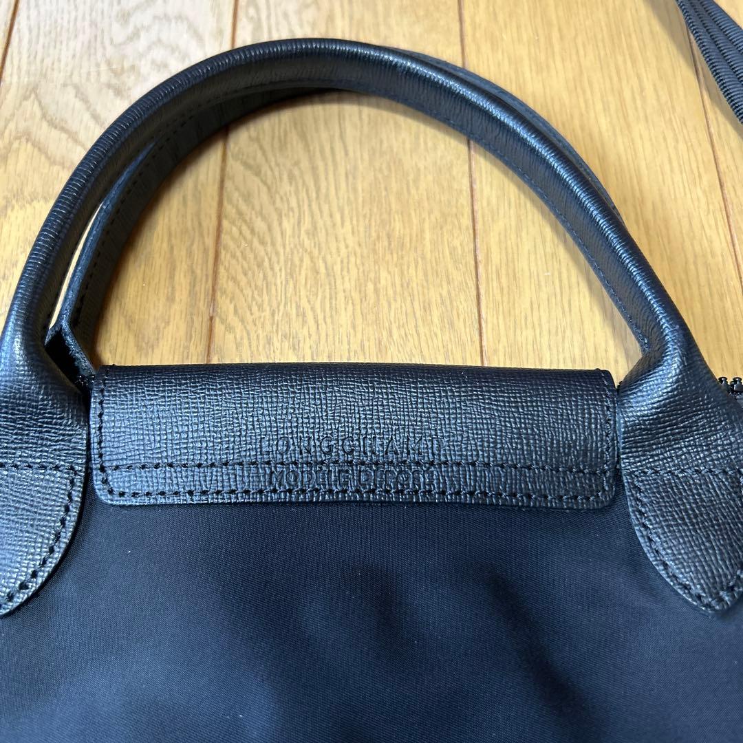 ロンシャン　ショルダーバッグ　トート　黒