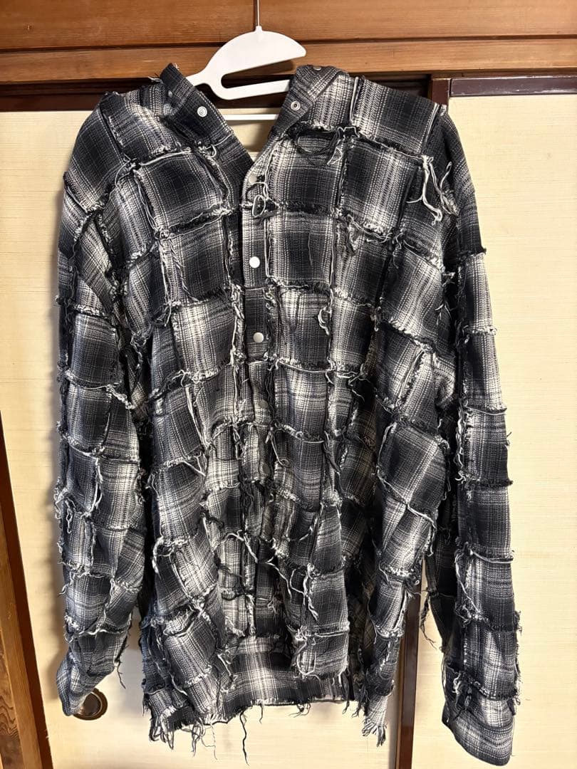 DIG YOUR OWN GRAVE パッチワークパーカー