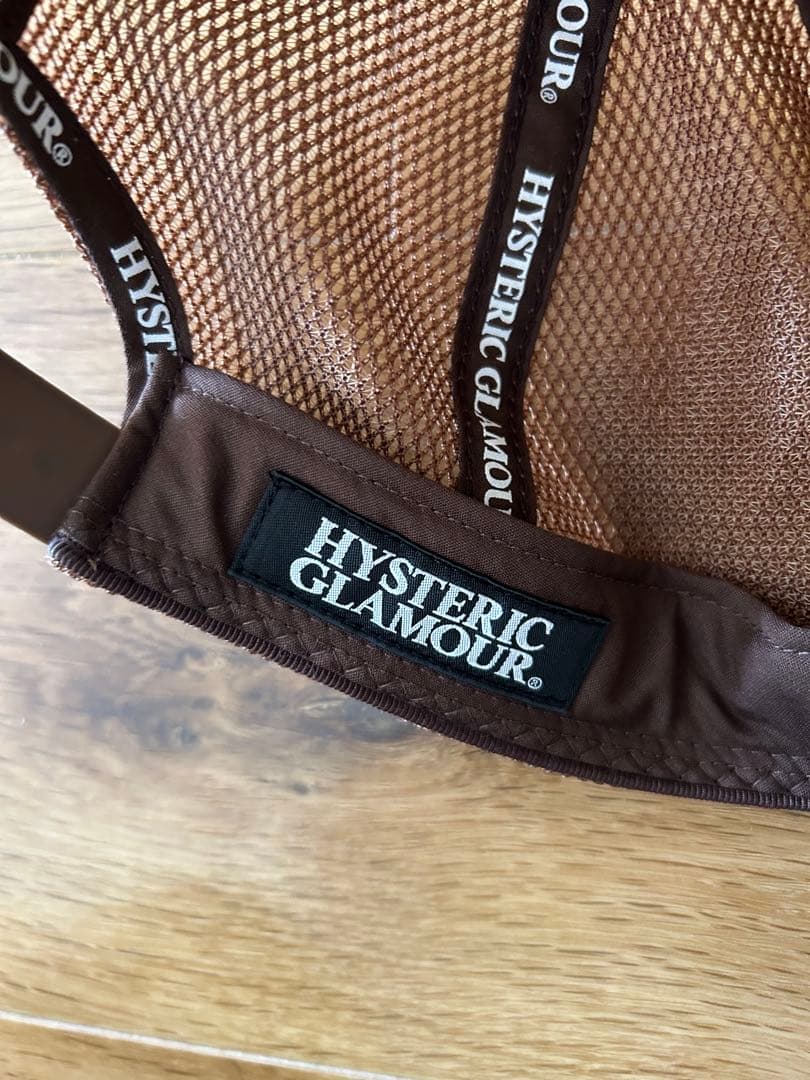 ヒステリックグラマーブラウン HYSTERIC GLAMOURトラッカーキャップ