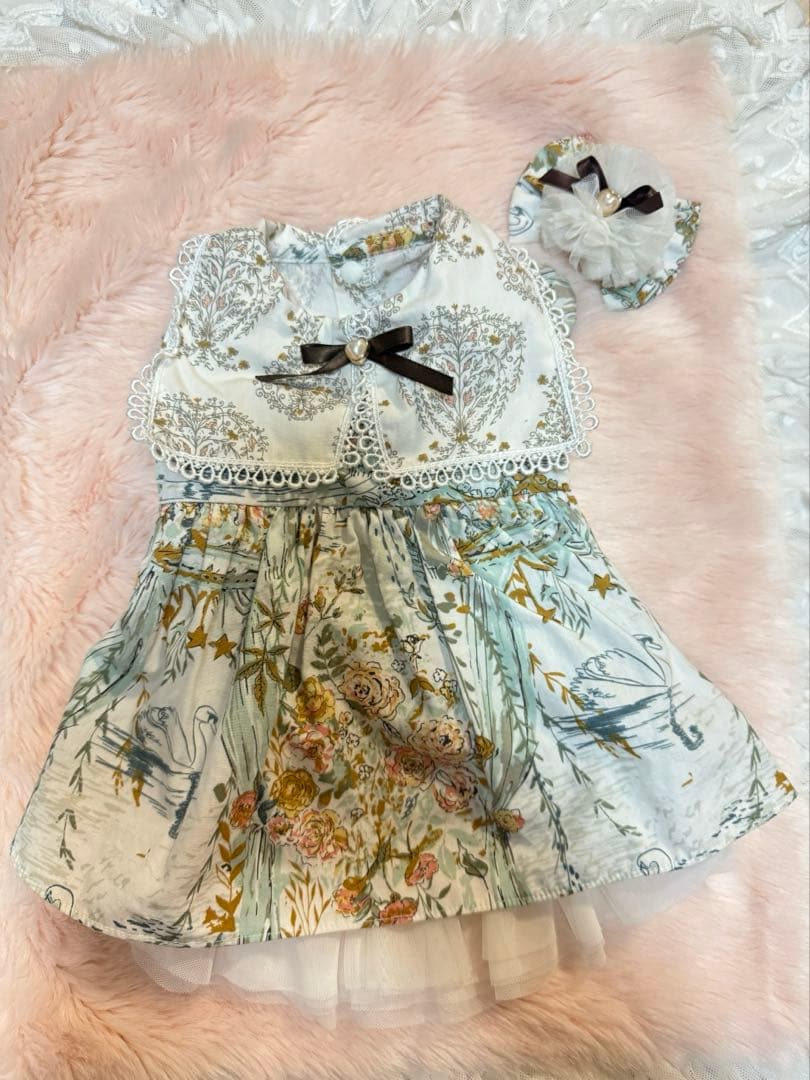 キャンディーブッピー candybuppie ドールカラーワンピースバレッタ付き