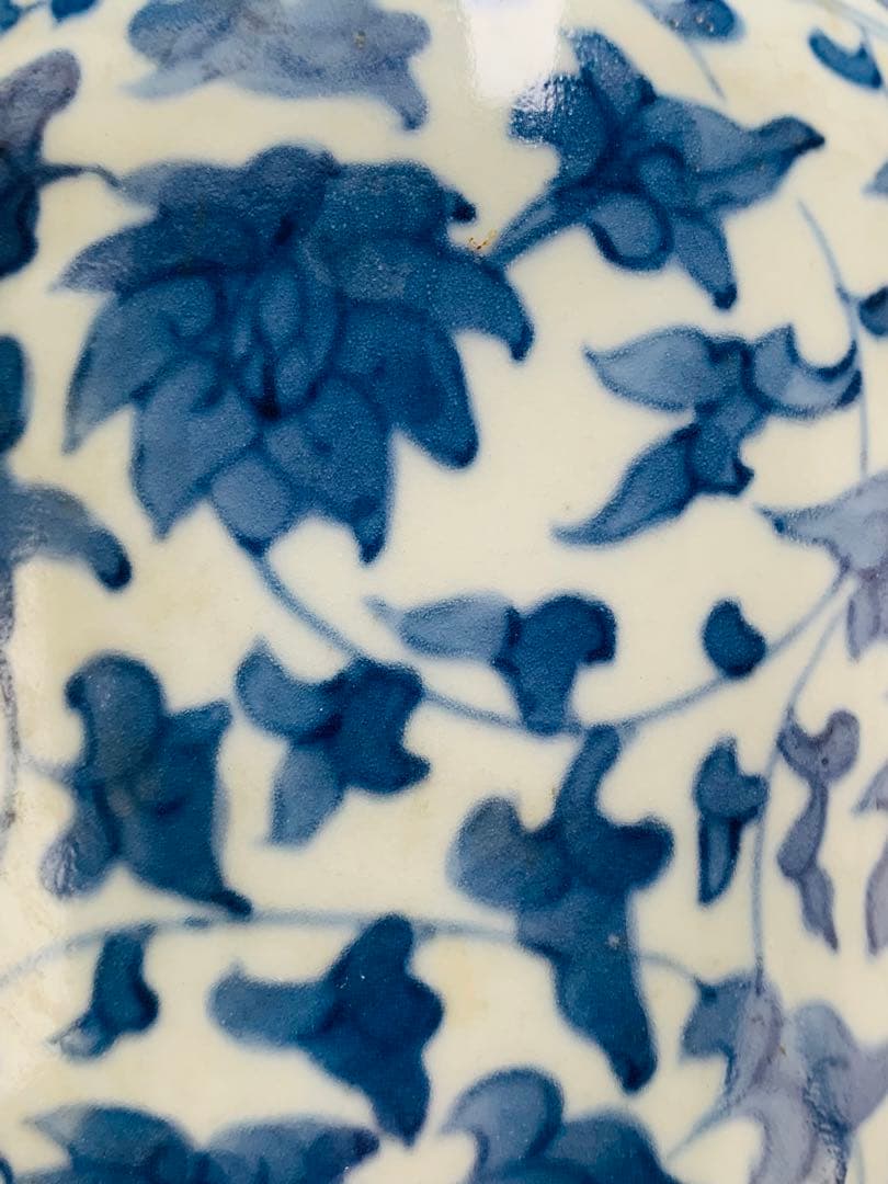 中国明時代染付花瓶(箱付き)