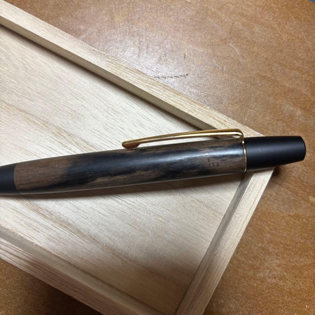 l.Xy_qth出品 野原工芸 特上黒柿 ロータリーボールペン