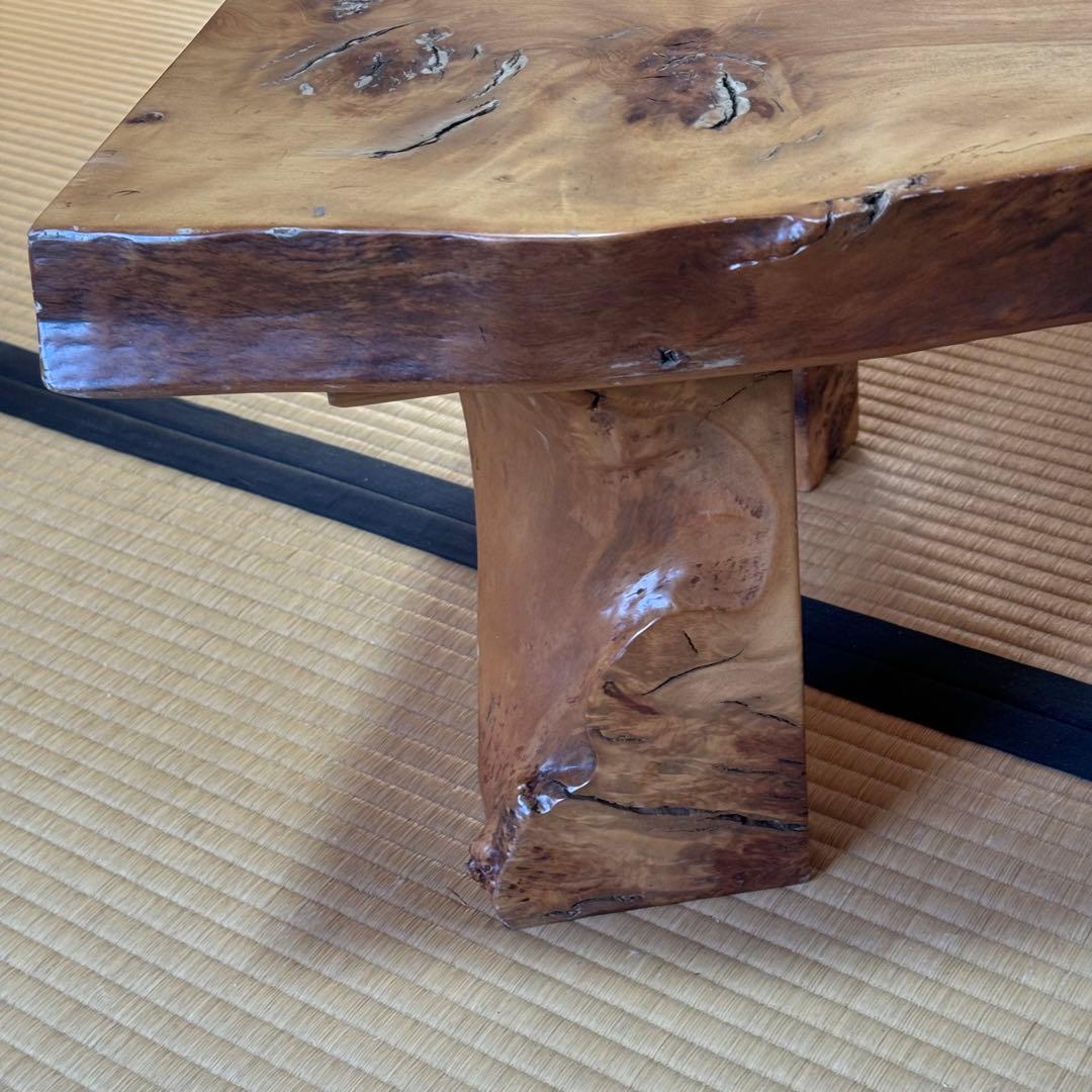 定価56万　極上★天然木　無垢　リビング　ロー　テーブル　　良質木目