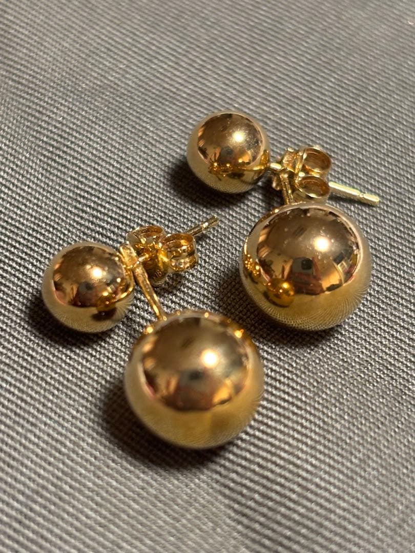 スタージュエリー K18 ボールピアス（2way）