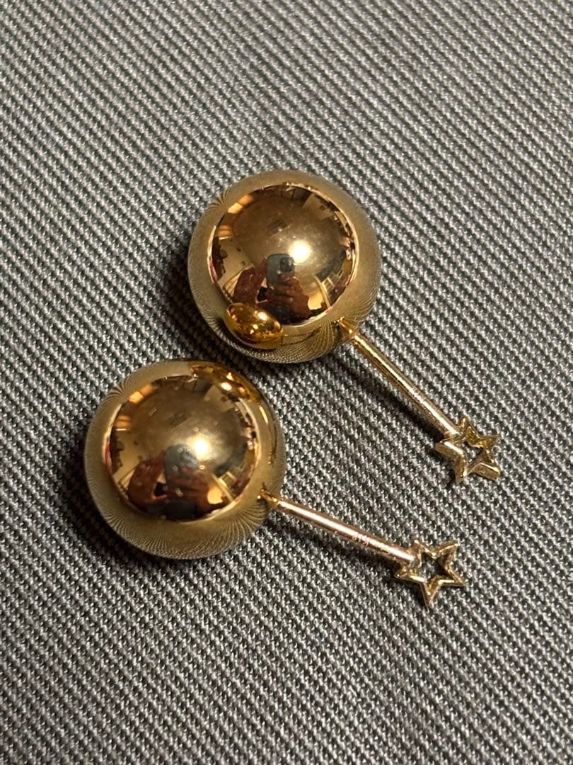 スタージュエリー K18 ボールピアス（2way）