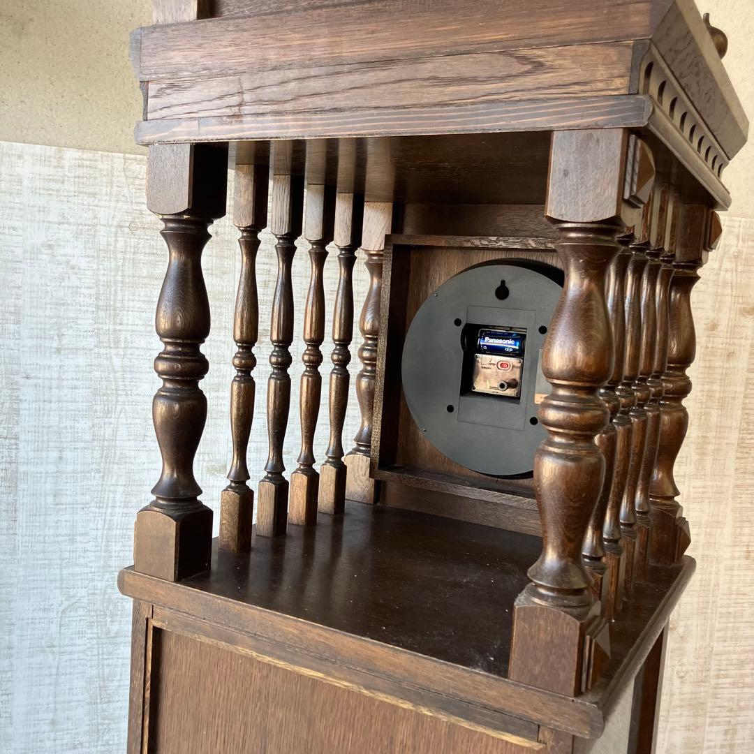 昭和レトロ シチズン クリストロン ホールクロック 柱時計 飾り棚ショーケース