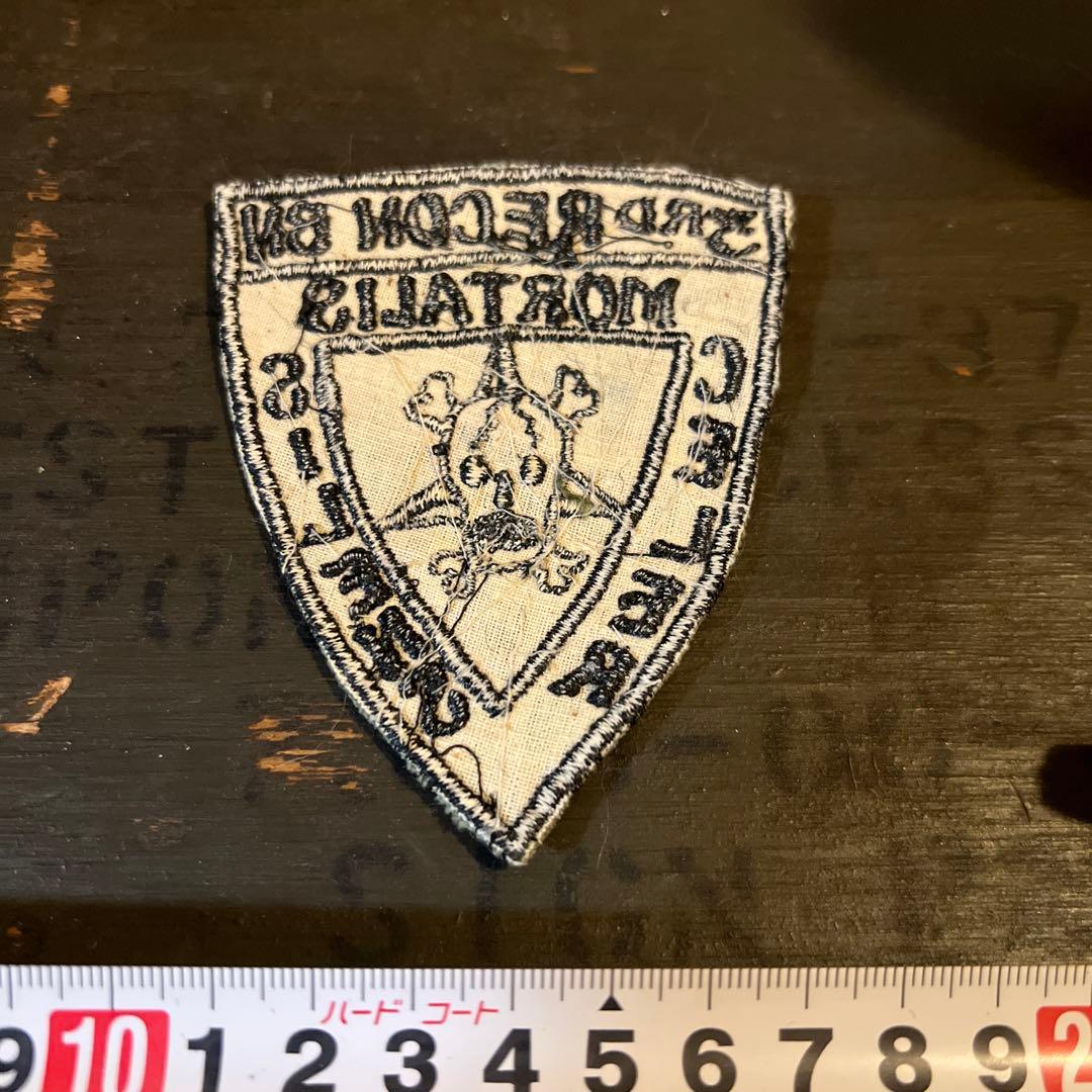 60年代　実物　米軍　3rd Recon Bn Mortalis パッチ