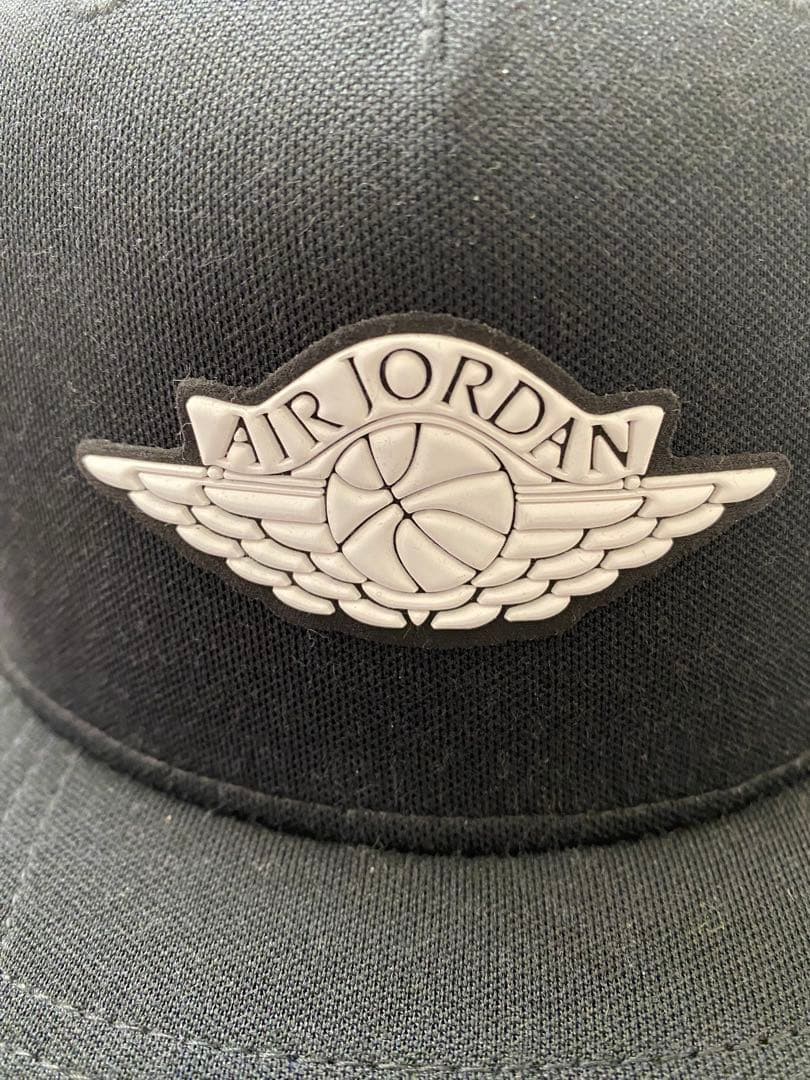 激レア　エアジョーダン ブラック キャップ　ウイングマーク