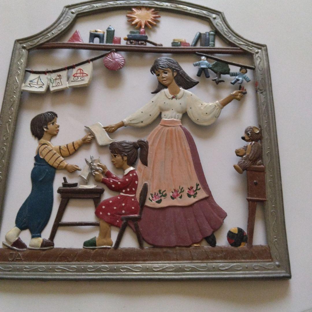 値下げ　美品ヨーロッパで購入　家庭的なシーンのアートパネルセット