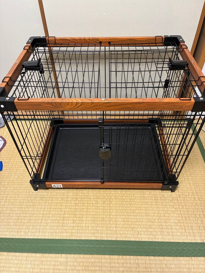 小型犬用ケージ屋根付き　おしゃれ
