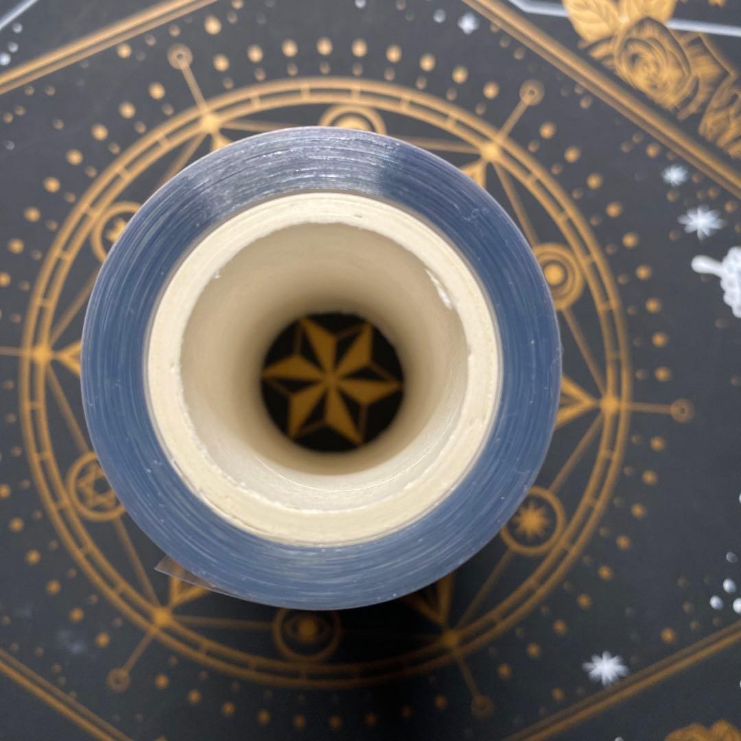 【9158】海外　マステ　中古巻　貝殻光マスキングテープ　人物系　狼　紫　銃