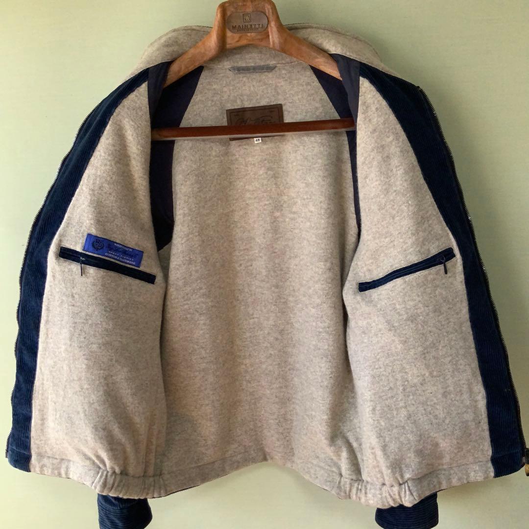 Valstar ヴァルスター ブルゾン 48 コットンカシミヤ 伊製 ネイビー