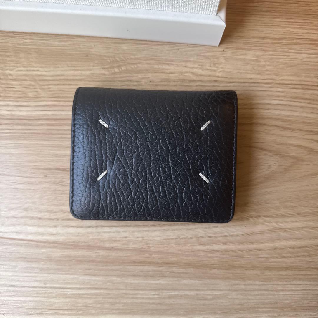 マルジェラ　二つ折財布　ブラック