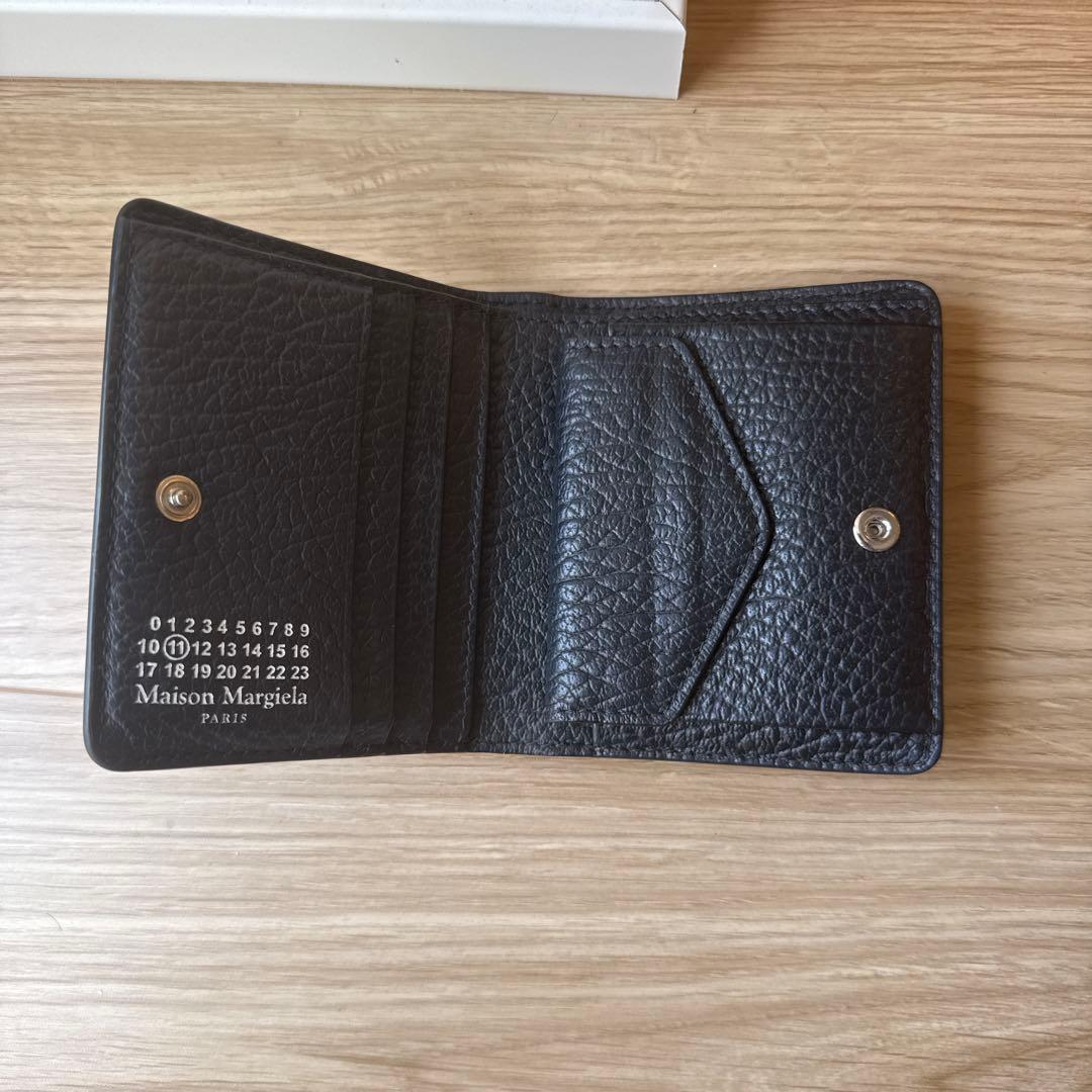 マルジェラ　二つ折財布　ブラック