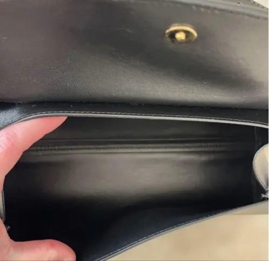 ［新春SALE］JIL SANDER カンノーロ　ブラックレザーショルダーバッグ