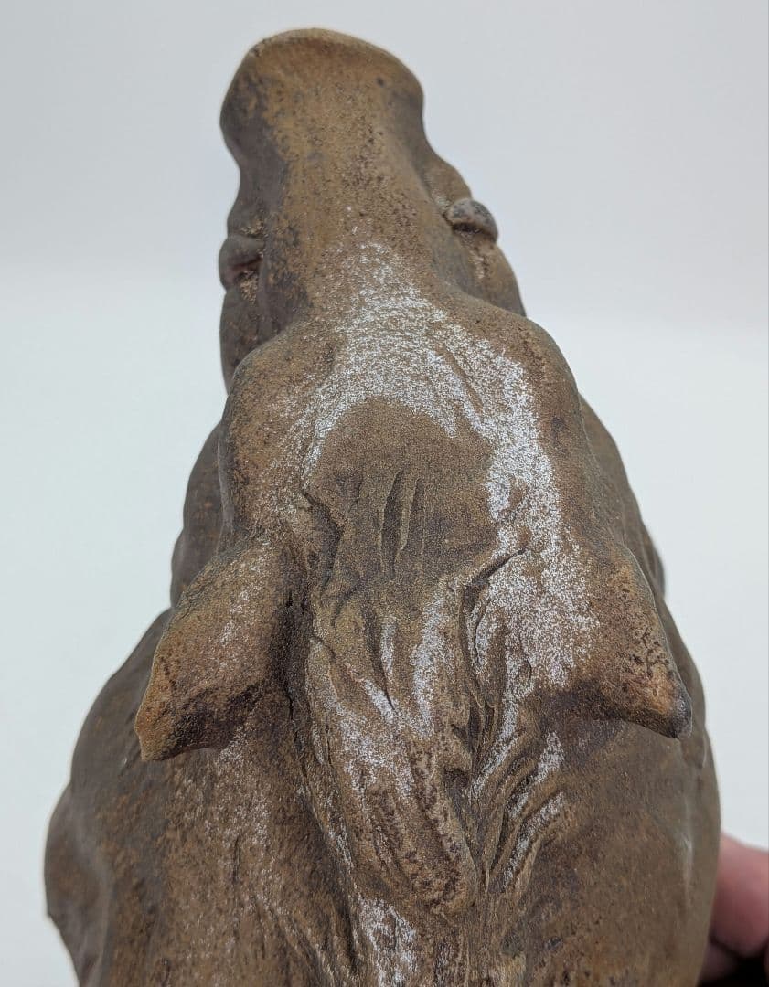 廬山窯 武用君彦 備前焼 干支置物「癸亥」 共箱共布 亥年 猪 イノシシ 伏香炉